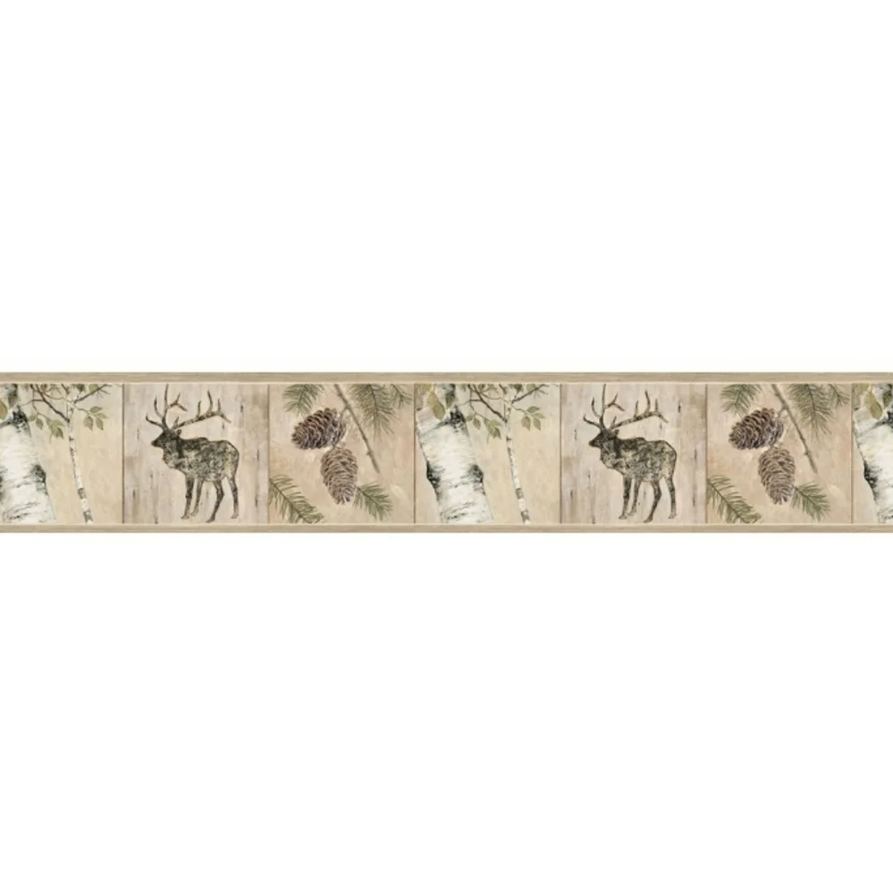 Wallpaper Border Tarpon Birch Wildlife